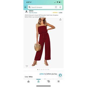 Strapless Jumpsuit Romper